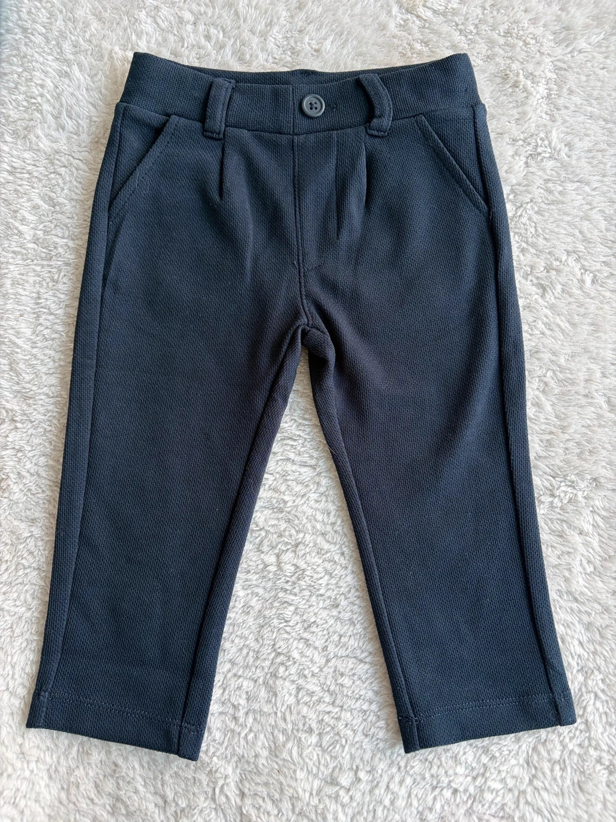 Donkerblauw gekleed broekje Baby Blue 80